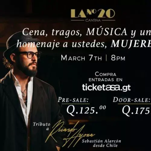 Un concierto de Sebastián Alarcón en Guatemala 2026