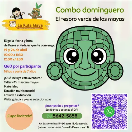 Actividad cultural para niños “El Tesoro Verde de los Mayas”