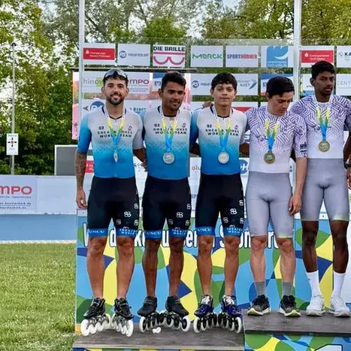 Allan López gana medalla de plata en Alemania Kriterium Internacional de Speed Skating 2026