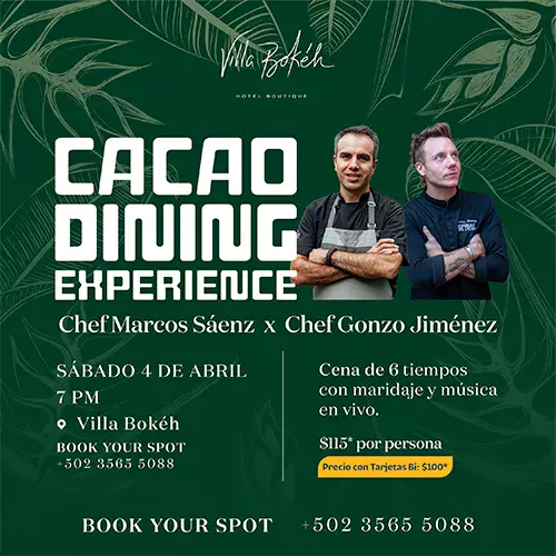 Cacao Dining Experience abril 2026