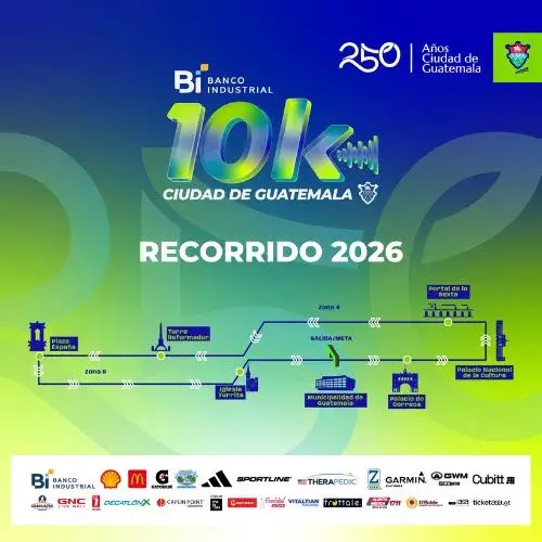 Cierres y rutas alternas 10K Nocturna Ciudad Guatemala