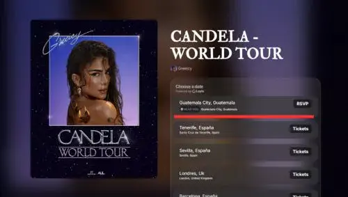 Concierto de Greeicy en Guatemala