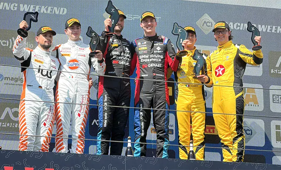 Ian Rodríguez ganó el tercer lugar del Campeonato Italiano Gran Turismo Sprint 2026