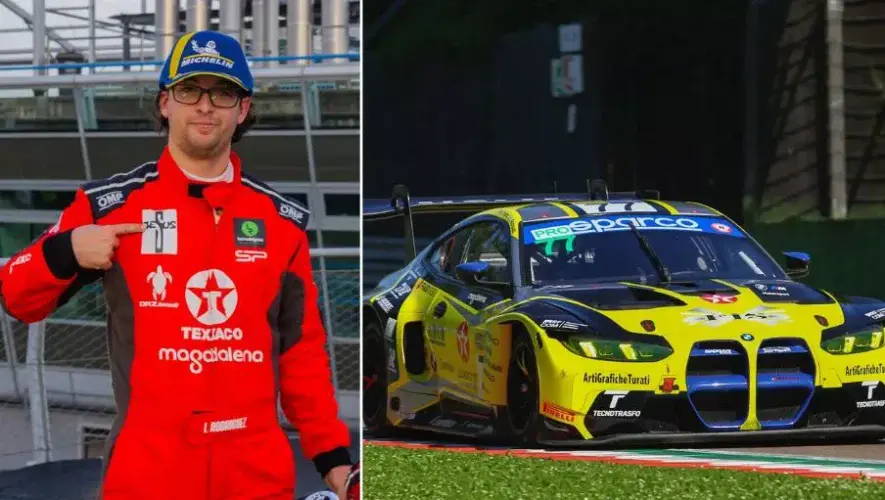 Ian Rodríguez terminó en el top 5 en la primera carrera del Campeonato Italiano Gran Turismo 2026