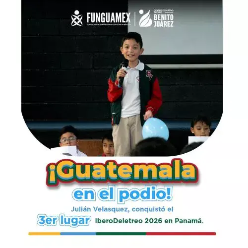 Julián Velásquez guatemalteco 10 años destacó en concurso internacional de Deletreo