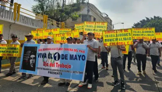 Marcha del Día del Trabajo en Guatemala 2026