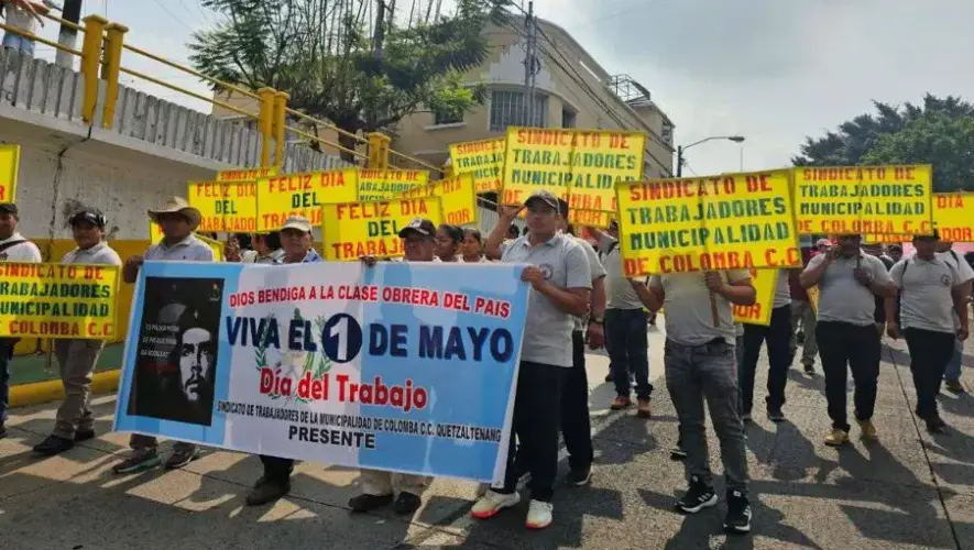 Marcha del Día del Trabajo en Guatemala 2026