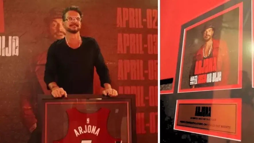 Ricardo Arjona fue reconocido por sus 5 conciertos sold out en Miami
