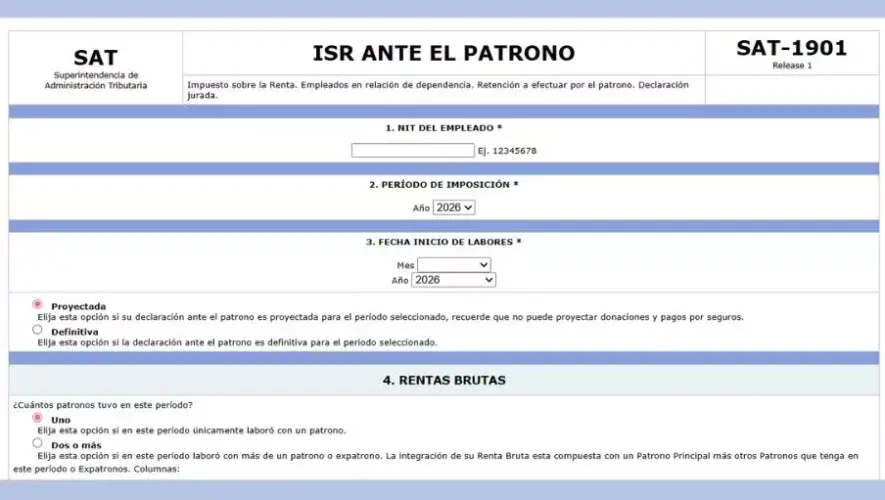 Salario mínimo estará extento de retención de ISR en Guatemala Decreto 13-2026