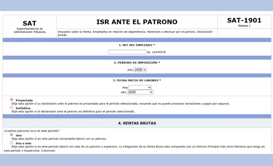 Salario mínimo estará extento de retención de ISR en Guatemala Decreto 13-2026