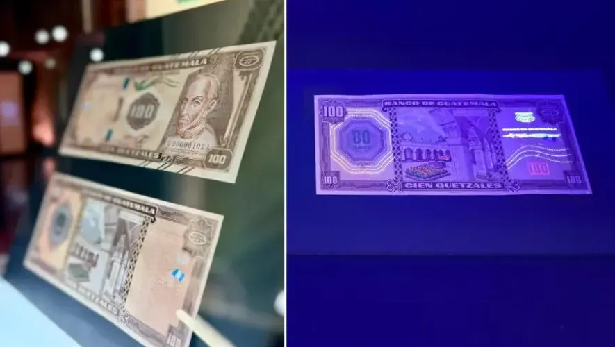 Banco de Guatemala presentó nuevo billete conmemorativo de 100 quetzales
