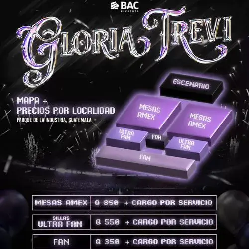 Concierto de Gloria Trevi en Guatemala 2026