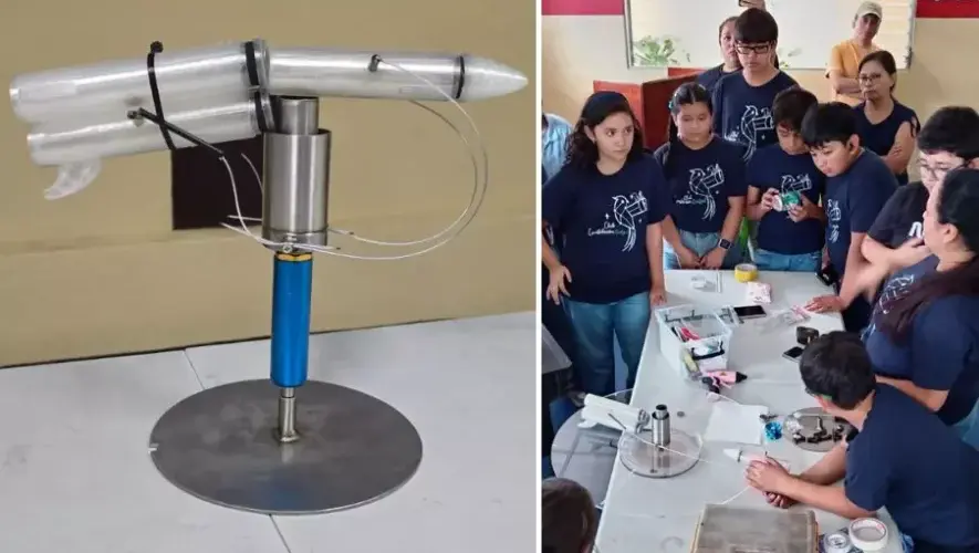 Doce niños participan en el Hail Mary Project y crean prototipo de nave espacial