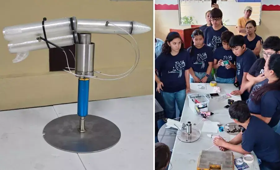Doce niños participan en el Hail Mary Project y crean prototipo de nave espacial