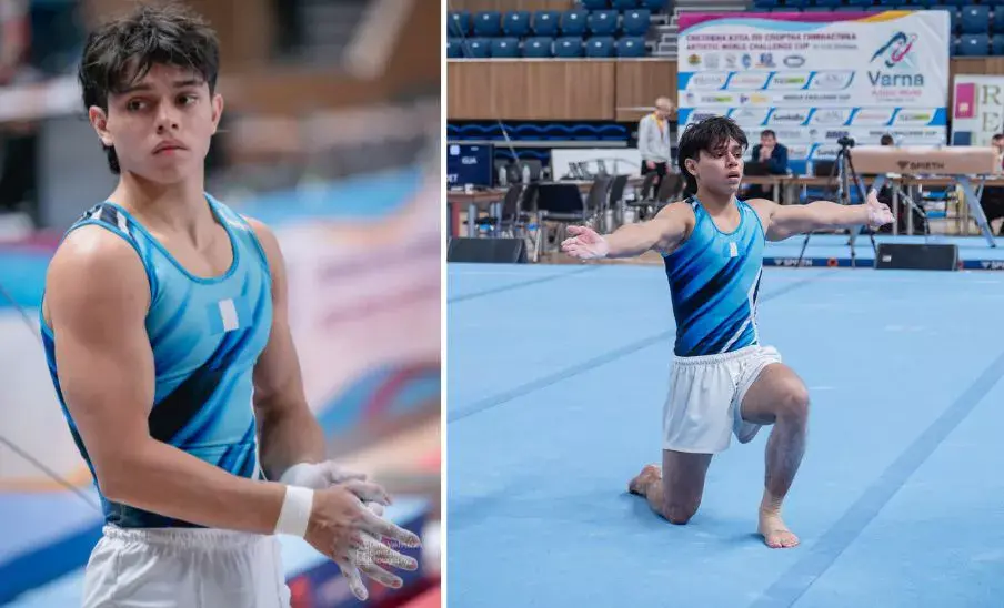 Guatemalteco Jaycko Bourdet entre los 8 mejores de la Copa Mundial de Gimnasia 2026