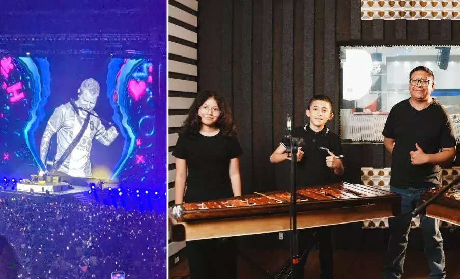Guatemaltecos interpretaron versión de “Shape of You” en marimba y otros instrumentos