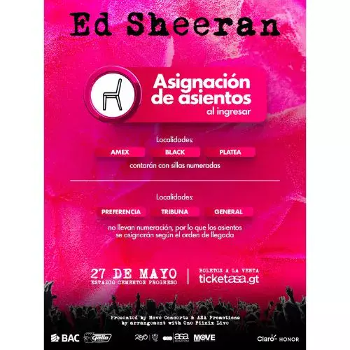 Lo que debes saber sobre el concierto Ed Sheeran en Guatemala 2026