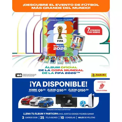 Precios álbum del Mundial 2026 en Guatemala