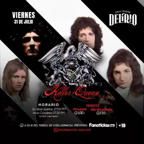 Show de Killer Queen en Guatemala