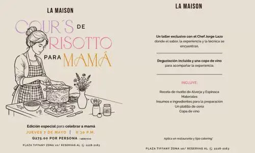Taller de Risotto en La Maison Guatemala 2026