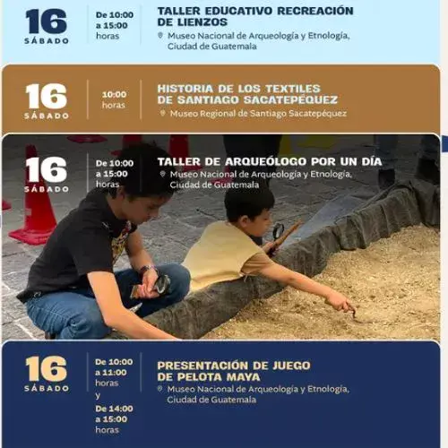taller arqueólogo por un día en el Munae