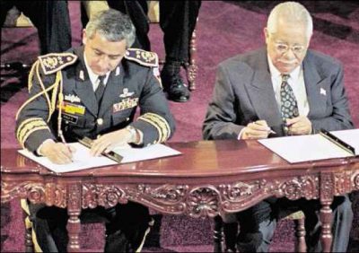 Firma de la paz, Otto Pérez Molina
