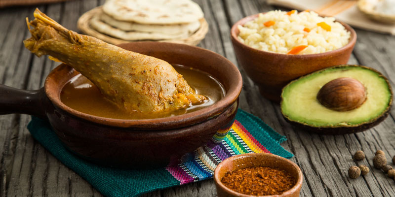 Receta de Kaq'ik guatemalteco
