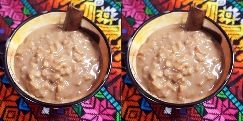 Cómo hacer atol de arroz con chocolate