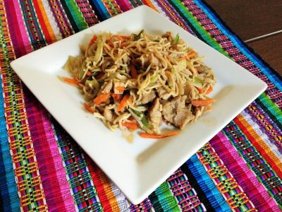 Ingredientes para hacer Chow Mein