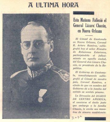 Muerte de Lázaro Chacón 