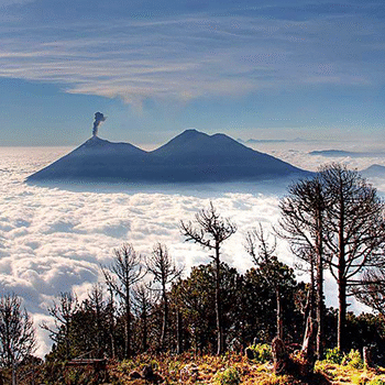 Volcán Acatenango en Guatemala