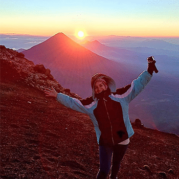 Volcán Acatenango en Guatemala