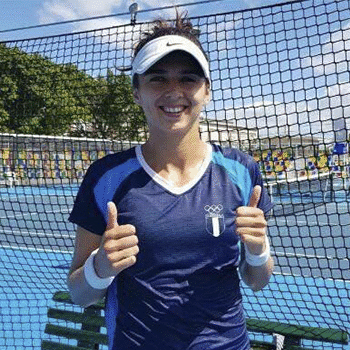 Deportista Andrea Weedon, tenista guatemalteca