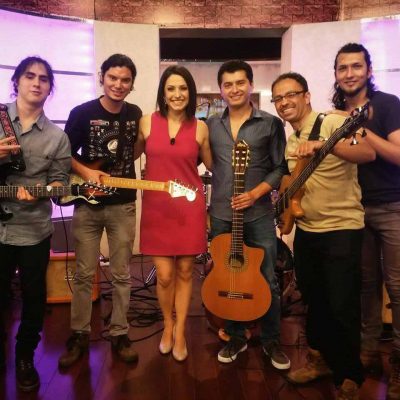 Integrantes de la banda guatemalteca Natú