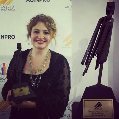 Magda Angélica ganó un premio en el Festival de la canción Punta del Este en Uruguay