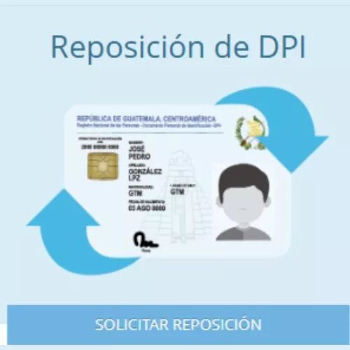 Solicitud electrónica de reposición de DPI en Guatemala