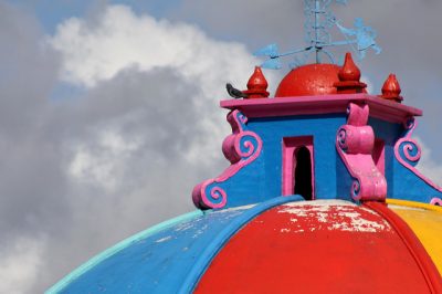 cupula de la iglesia de san andres xecul