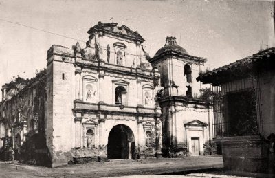 iglesia de san agustin de antigua guatemala en la antiguedad