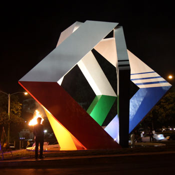 escultura plaza espiritu ganador
