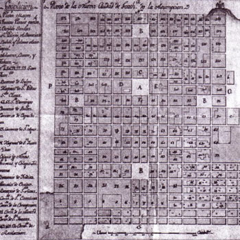 trazo de la ciudad guatemala