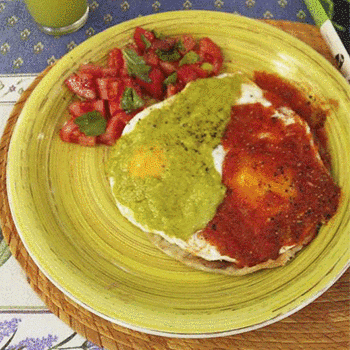 Receta de Huevos Divorciados guatemaltecos