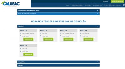 Requisitos para CALUSAC en línea