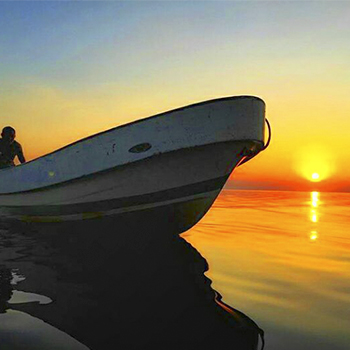 Lago de Izabal en Guatemala