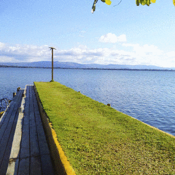 Lago de Izabal en Guatemala