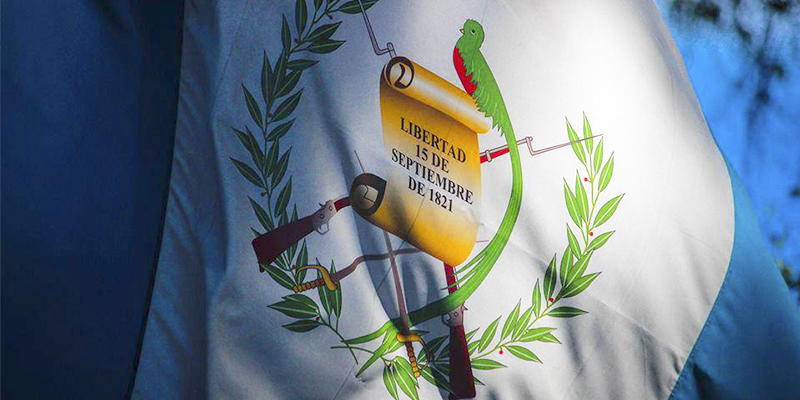 El escudo de armas, símbolo patrio de Guatemala
