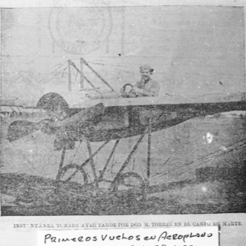El primer vuelo de avión en Guatemala