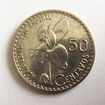 Historia de la moneda de 50 centavos de quetzal en Guatemala