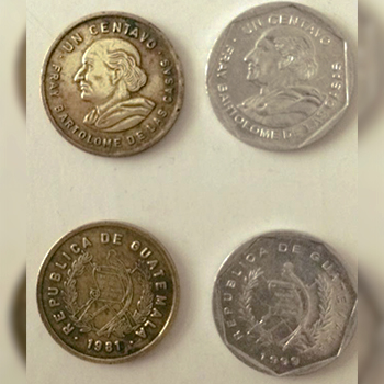 Historia de la moneda de 1 centavo de quetzal en Guatemala