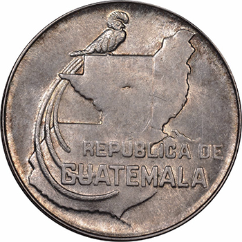 Historia de la moneda de 25 centavos de quetzal en Guatemala