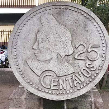Historia de la moneda de 25 centavos de quetzal en Guatemala